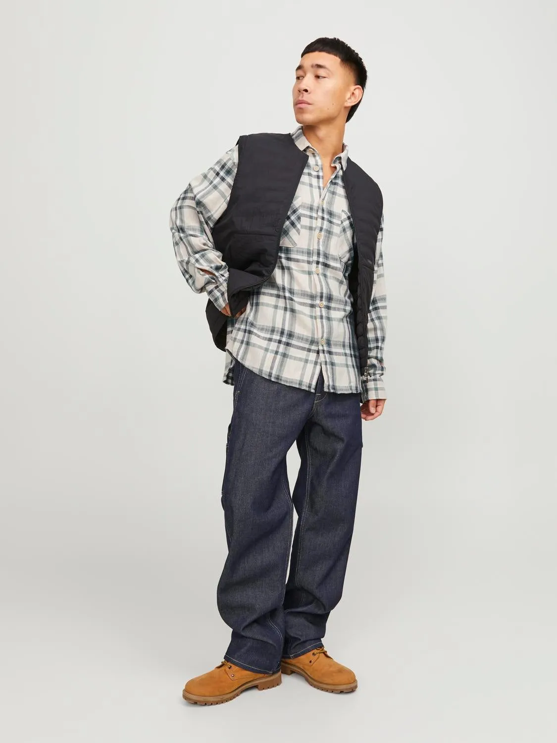 Sobrecamisa Corte relaxed | Gris claro | Jack & Jones®
