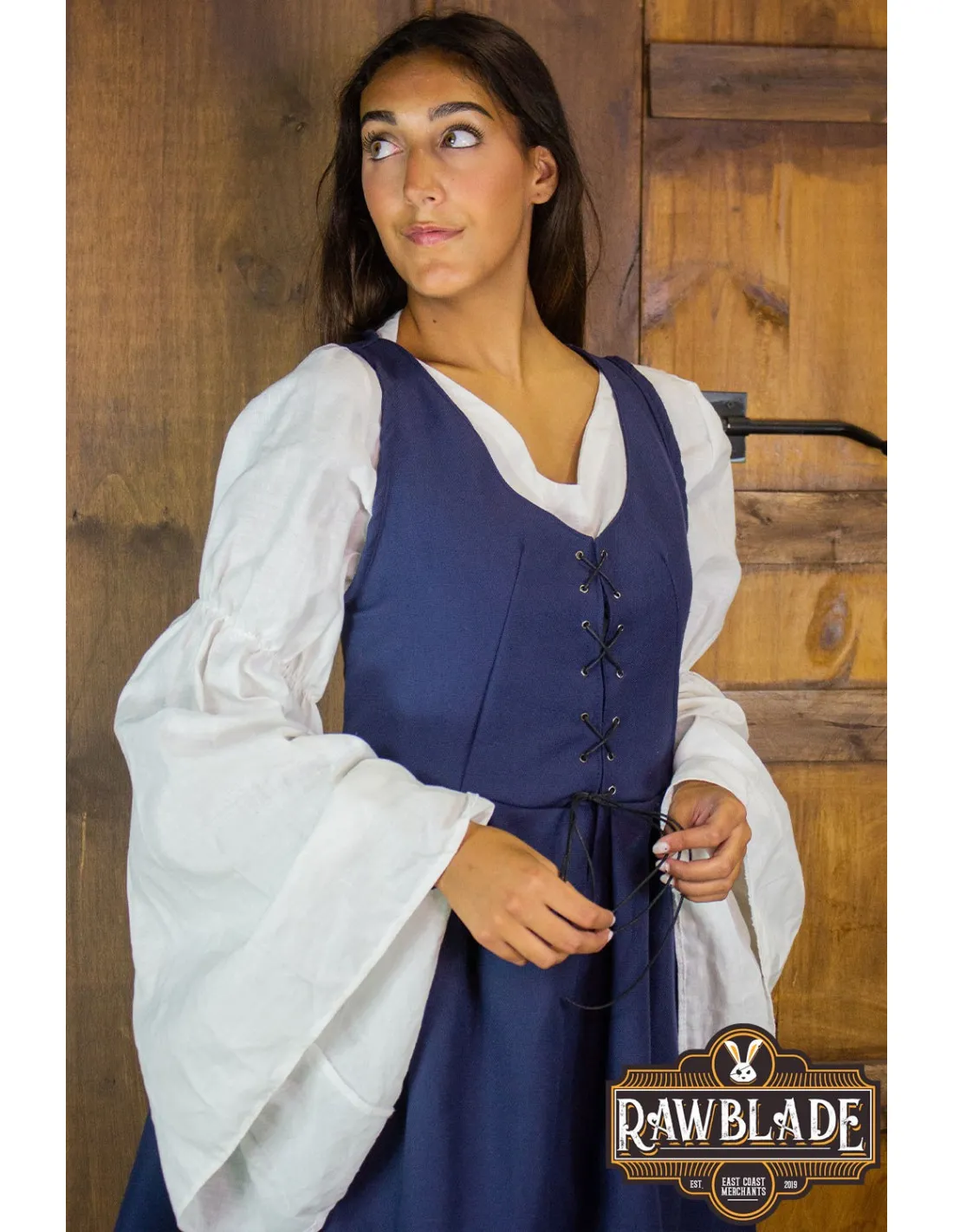 SOBREVESTA MEDIEVAL MARKETTA PARA MUJER  AZUL