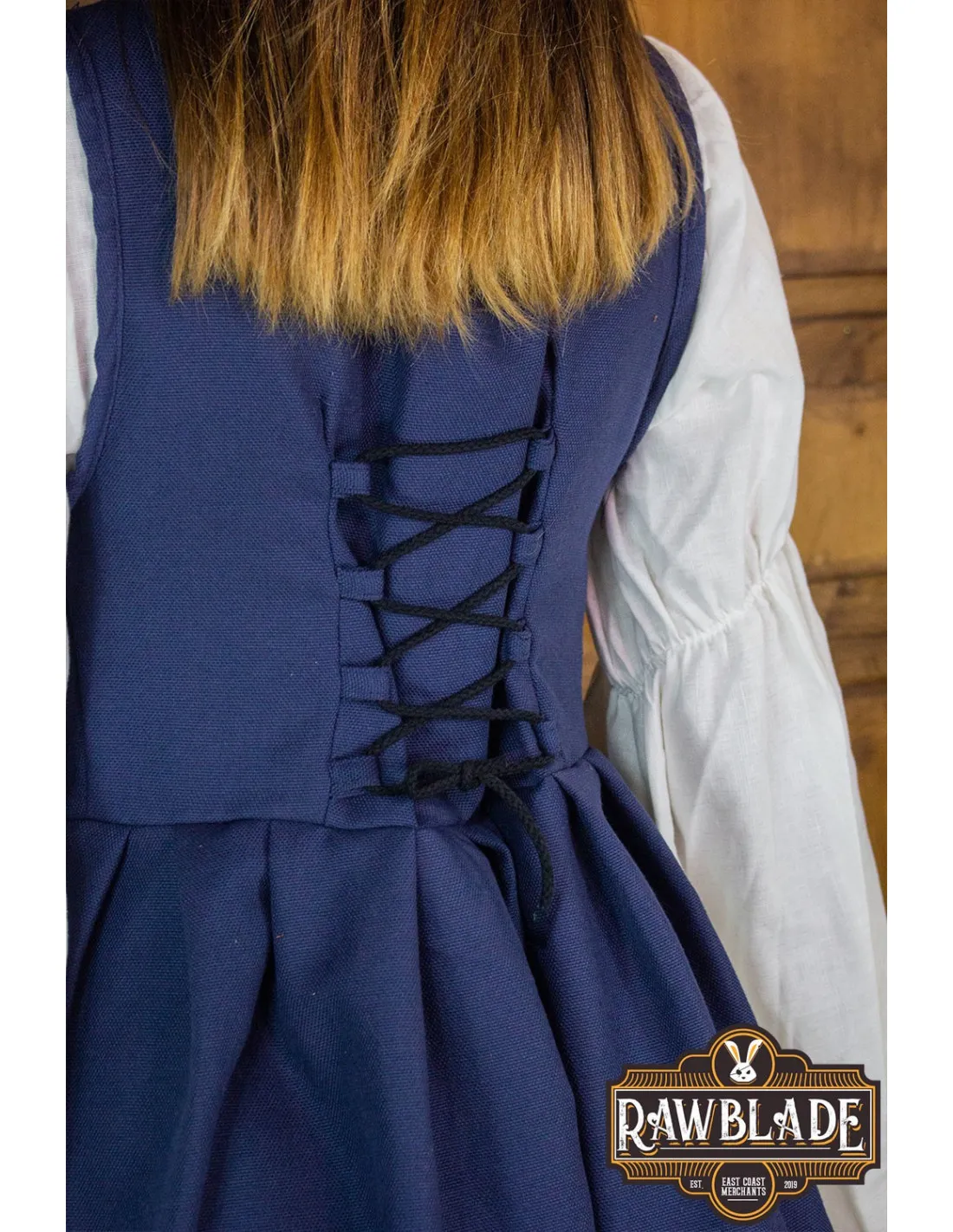 SOBREVESTA MEDIEVAL MARKETTA PARA MUJER  AZUL