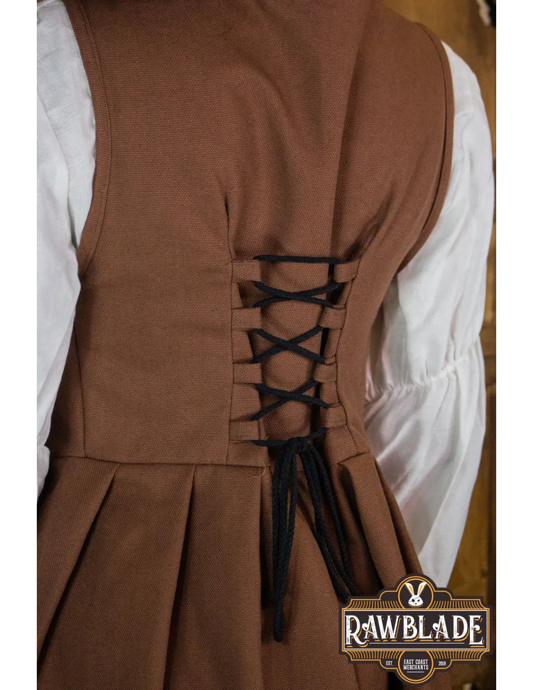 SOBREVESTA MEDIEVAL MARKETTA PARA MUJER  MARRóN