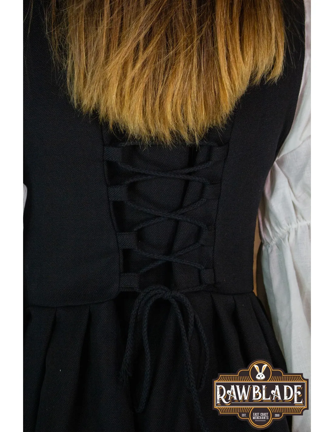 SOBREVESTA MEDIEVAL MARKETTA PARA MUJER  NEGRO
