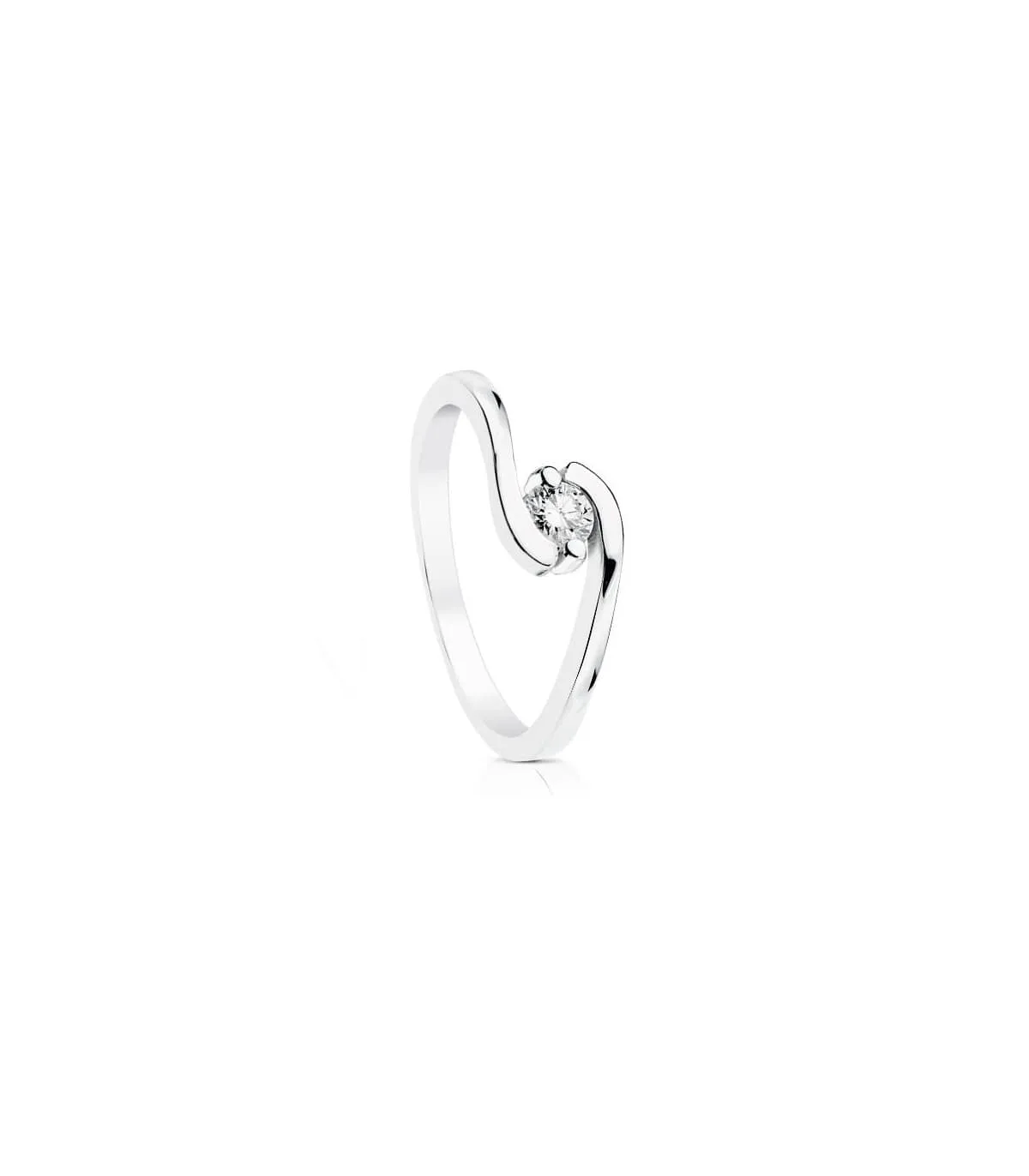 Solitaire Milanesse 0.200 Ct. 18 K