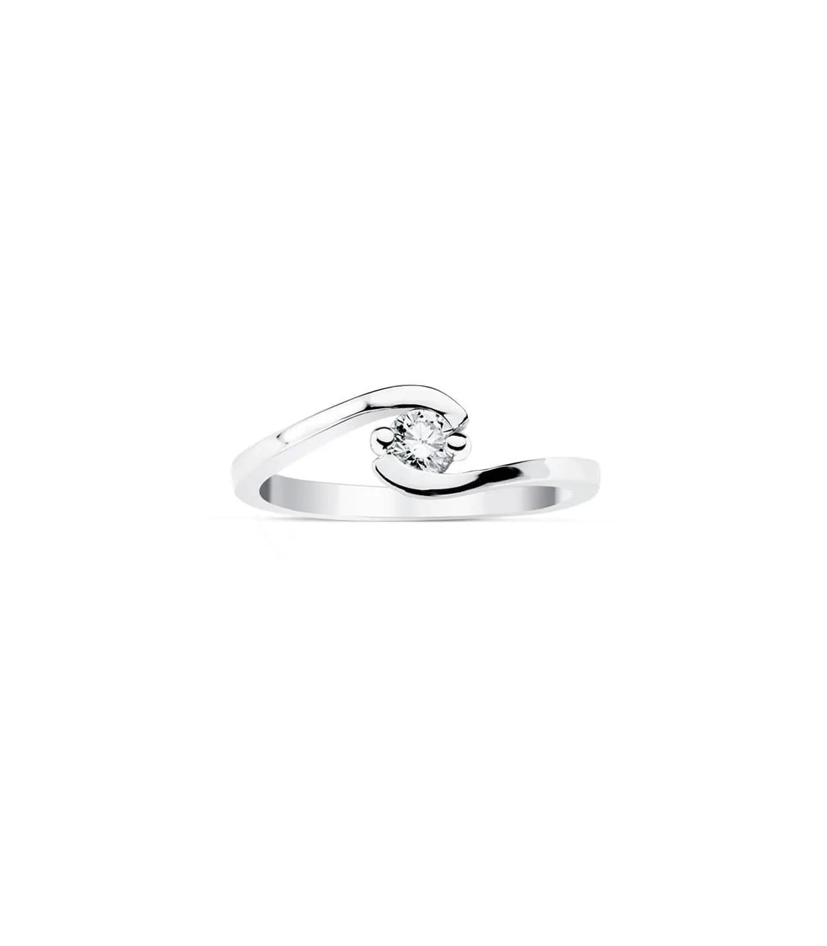 Solitaire Milanesse 0.200 Ct. 18 K