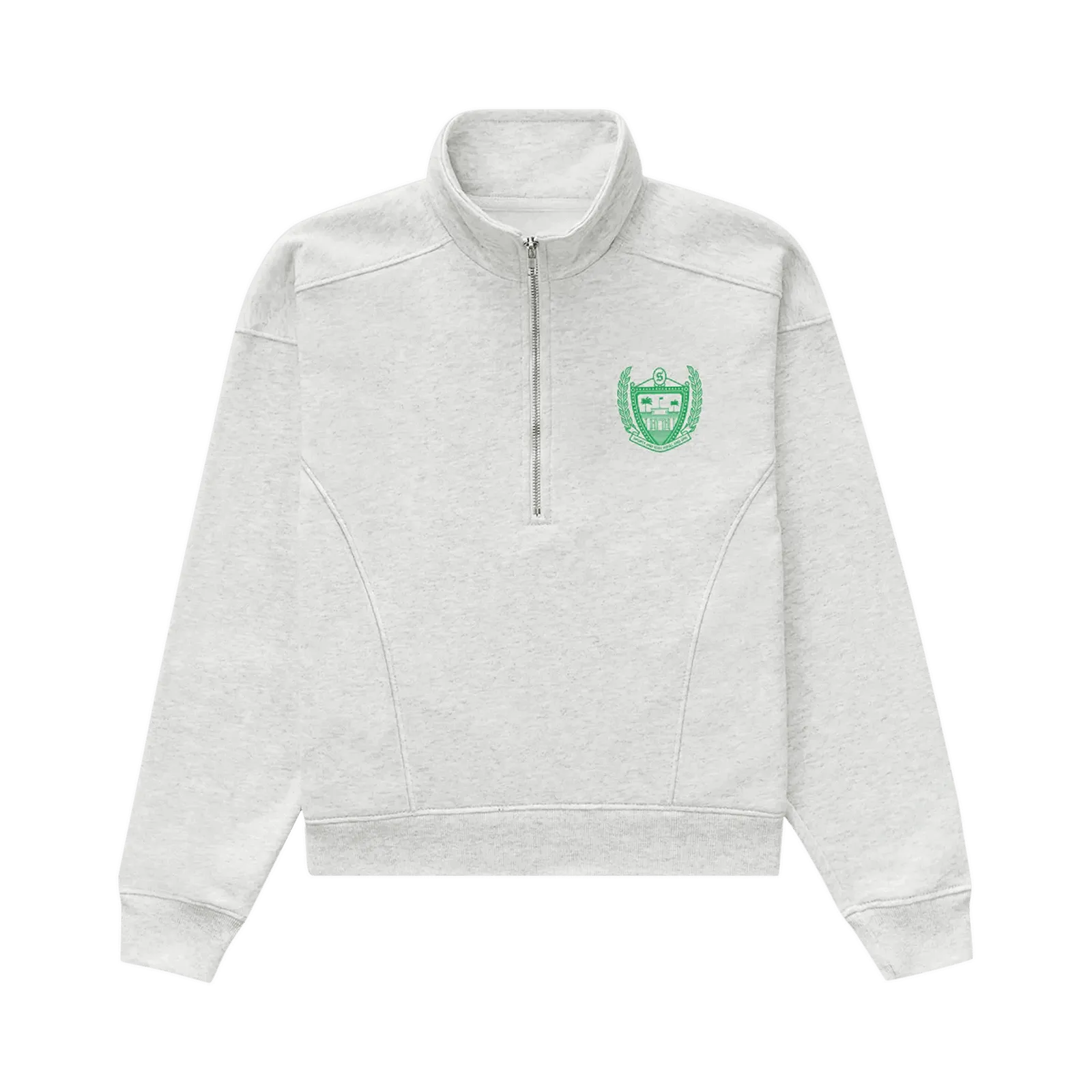 Sporty & Rich Berverly Hills Quarter Zip Crewneck