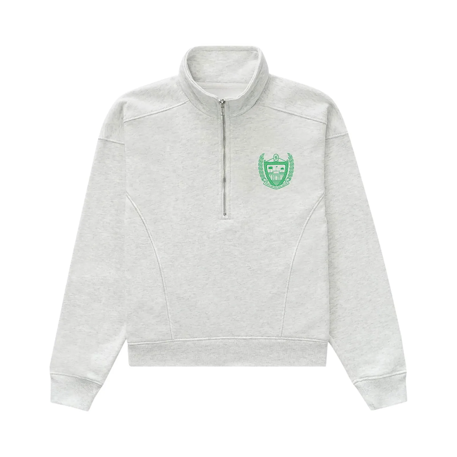 Sporty & Rich Berverly Hills Quarter Zip Crewneck