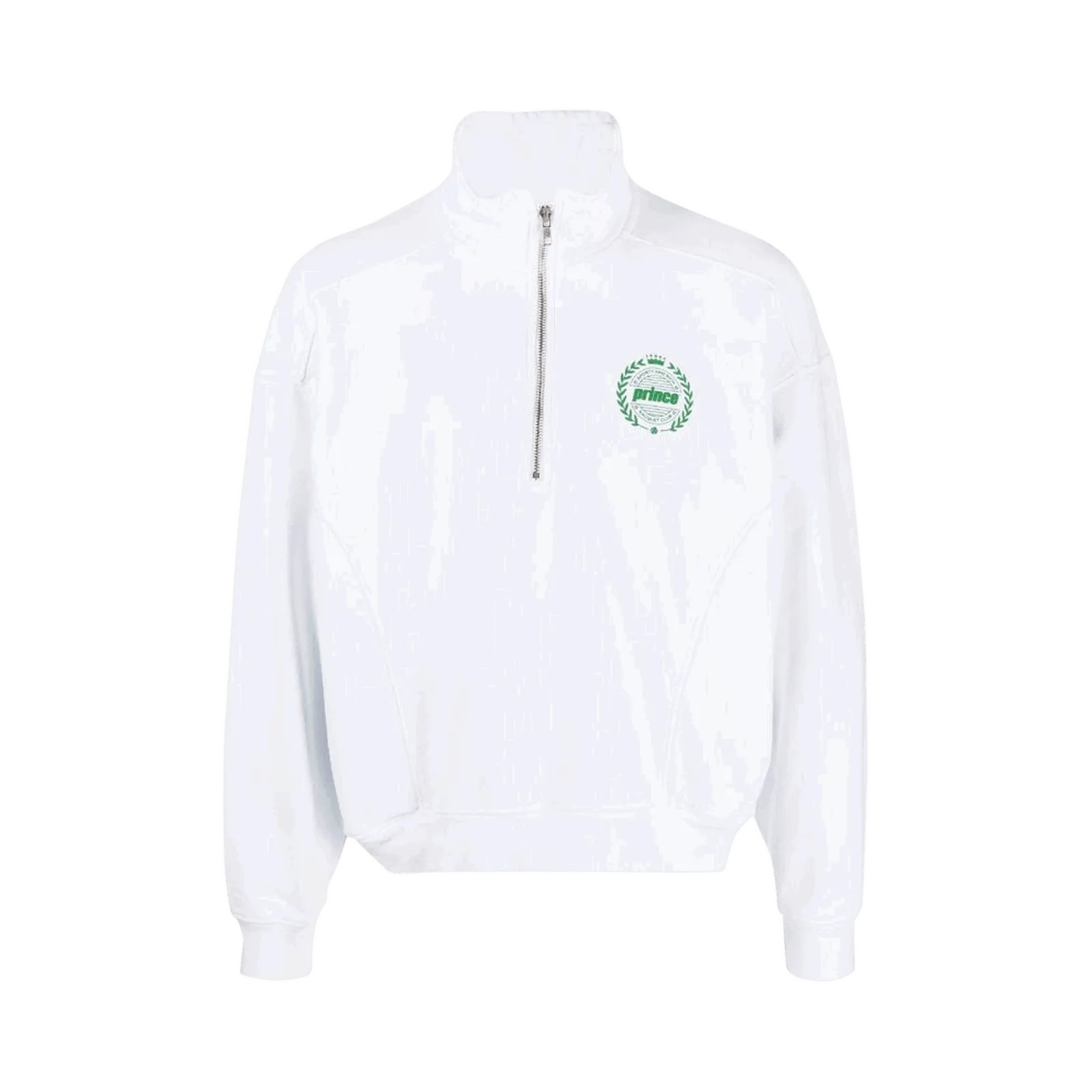 Sporty & Rich Prince Crest Quarter Zip Crewneck
