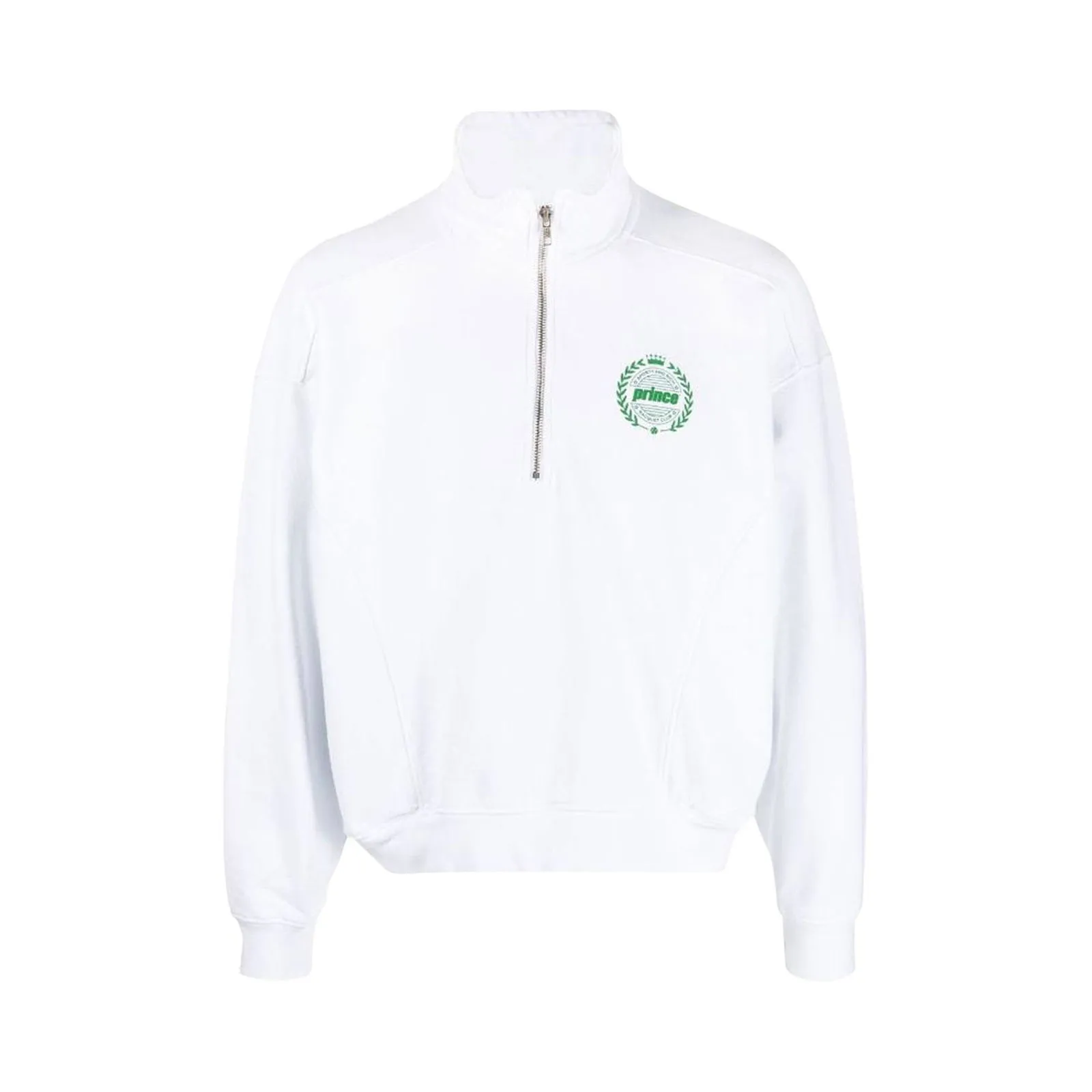 Sporty & Rich Prince Crest Quarter Zip Crewneck