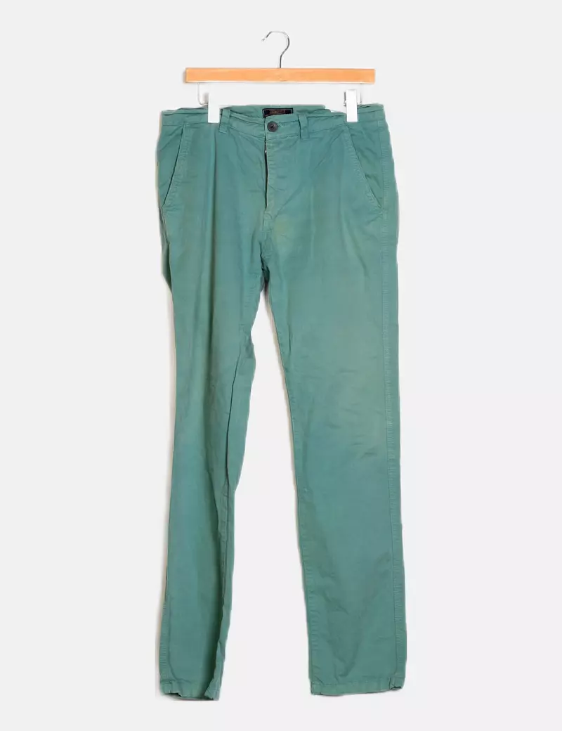 Springfield Pantalón chino verde