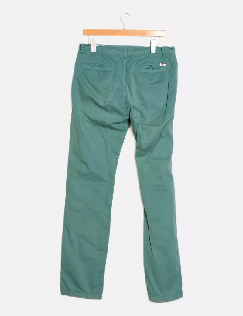 Springfield Pantalón chino verde