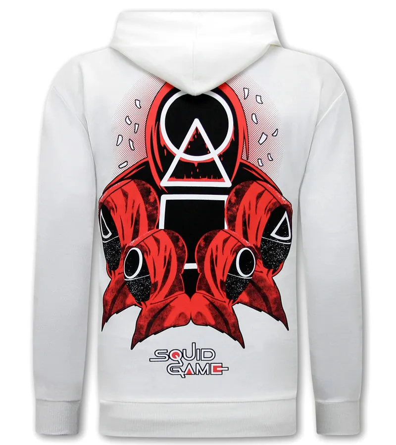 SQUAD GAME SUDADERA CON CAPUCHA EXTRAGRANDE  KS108  BLANCO