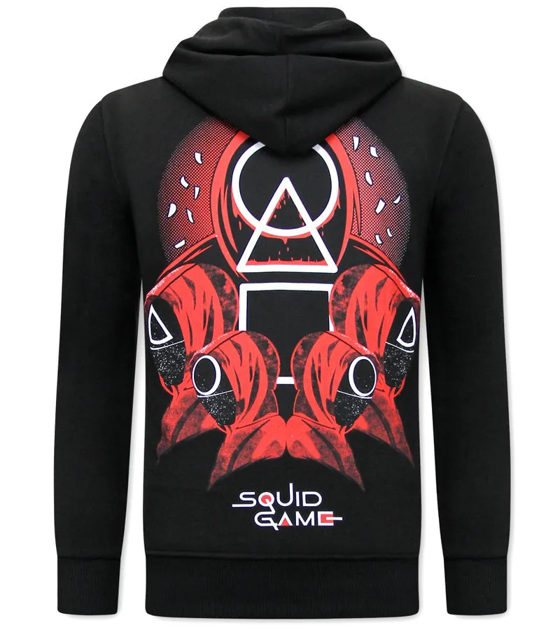 SQUAD GAME SUDADERA CON CAPUCHA EXTRAGRANDE  KS108  NEGRO