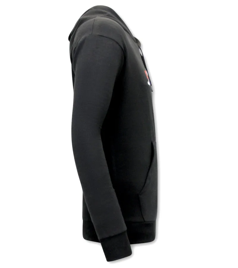SQUAD GAME SUDADERA CON CAPUCHA EXTRAGRANDE  KS108  NEGRO