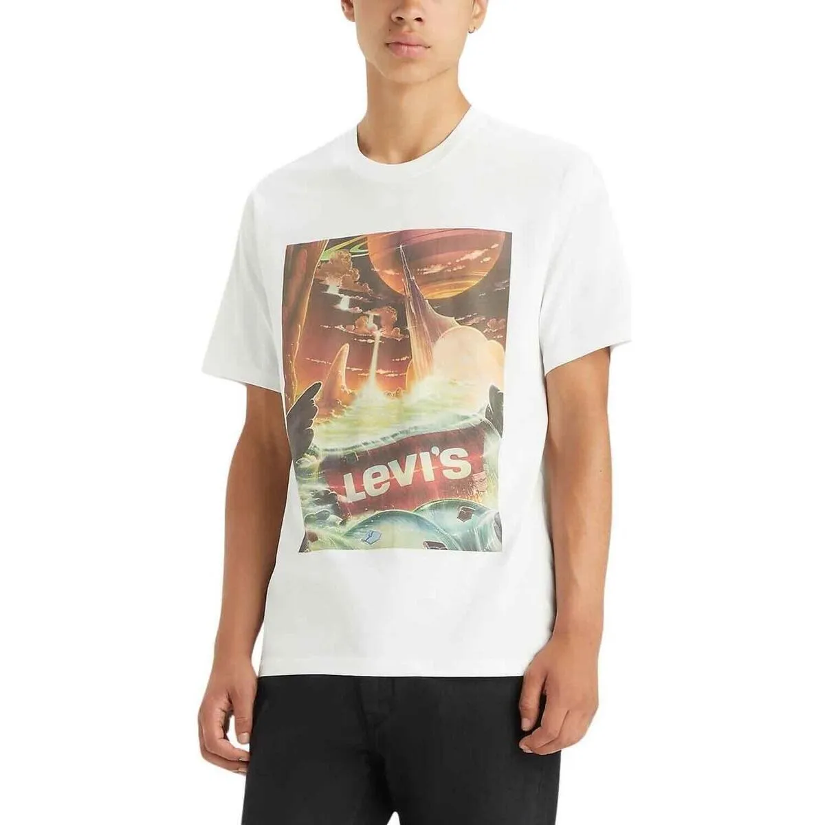 SS RELAXED FIT TEE LEVI WATERFALL