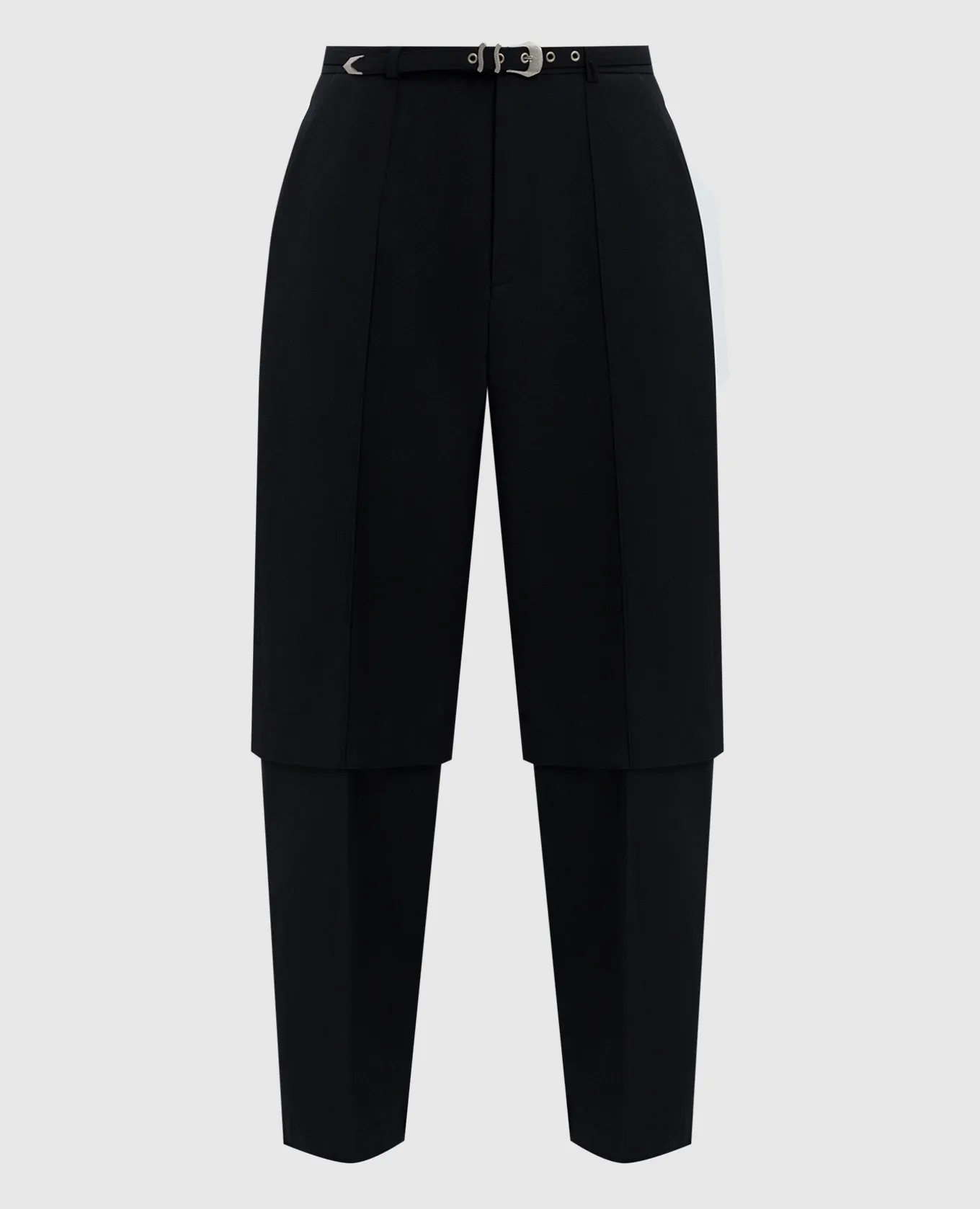 SSHEENA Puzzle black pants with wool