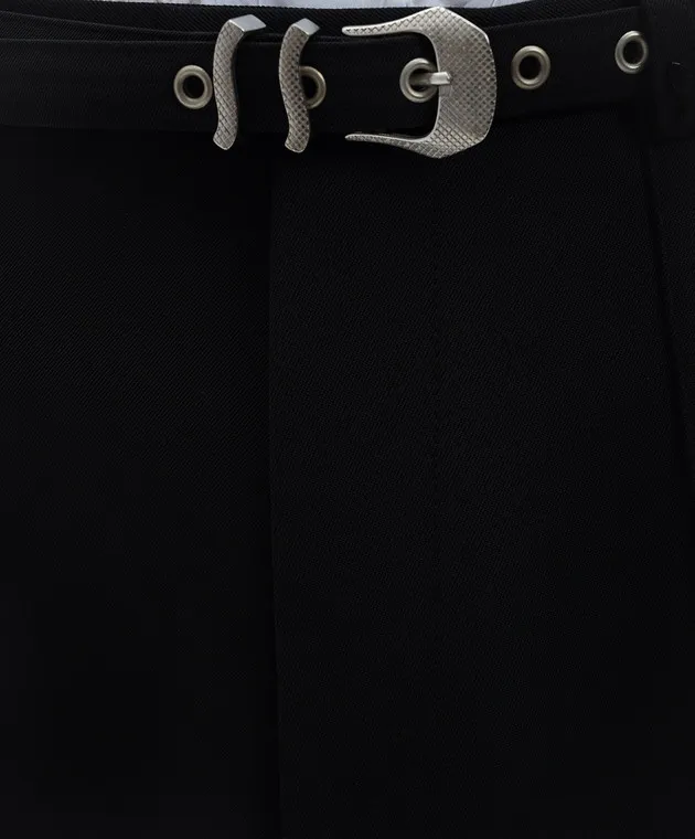 SSHEENA Puzzle black pants with wool