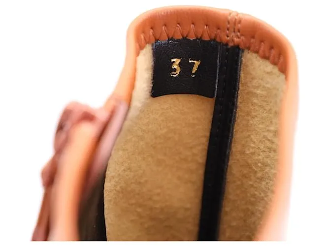 Stella Mc Cartney Stella McCartney Praline Skyla Tobillo con plataforma gruesa en poliuretano marrón Castaño 