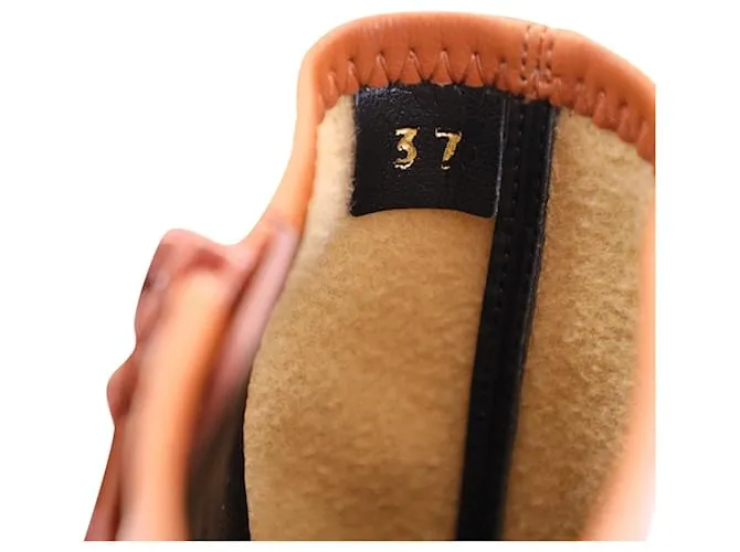 Stella Mc Cartney Stella McCartney Praline Skyla Tobillo con plataforma gruesa en poliuretano marrón Castaño 