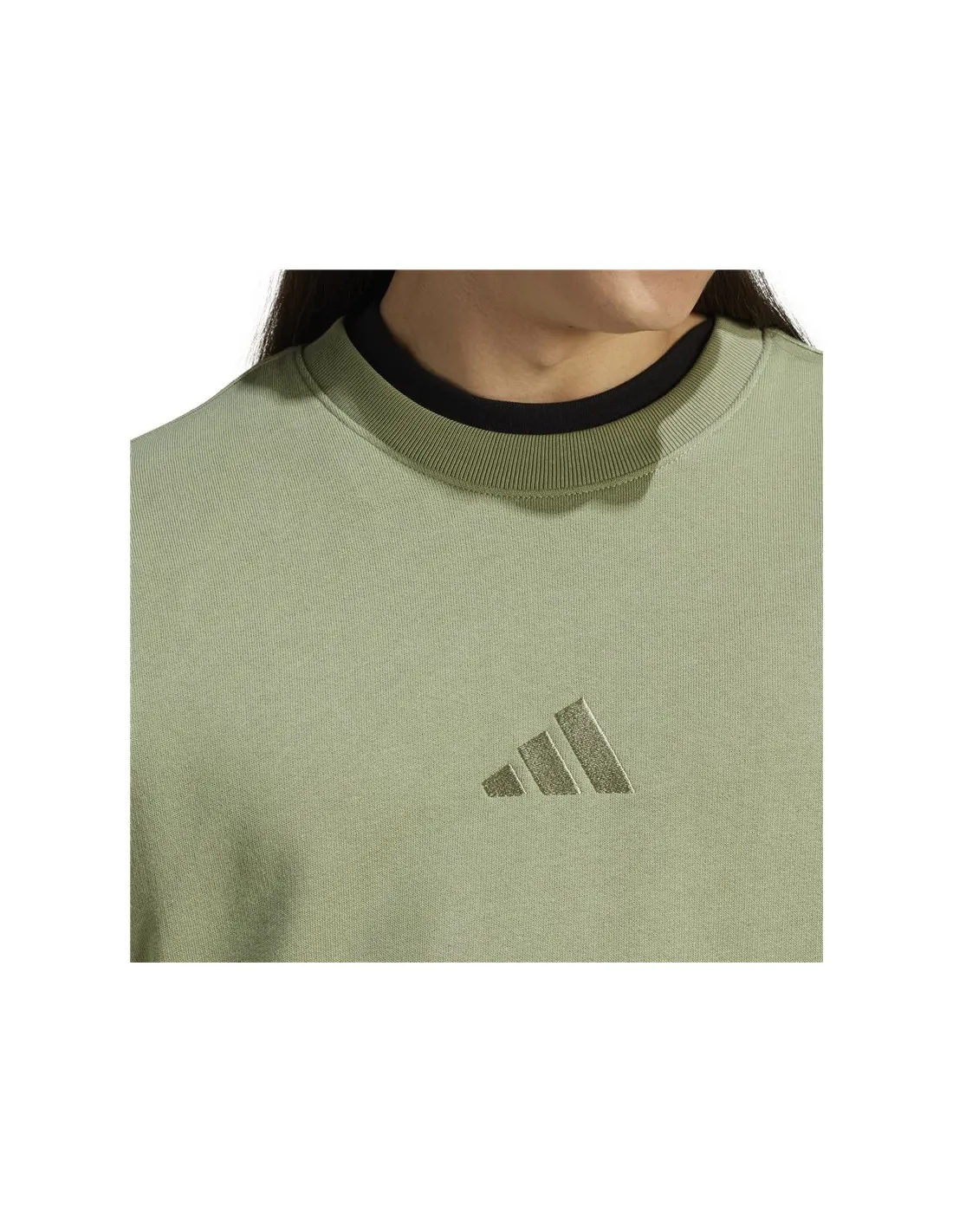 Sudadera adidas All Szn French Terry Crew Hombre Verde