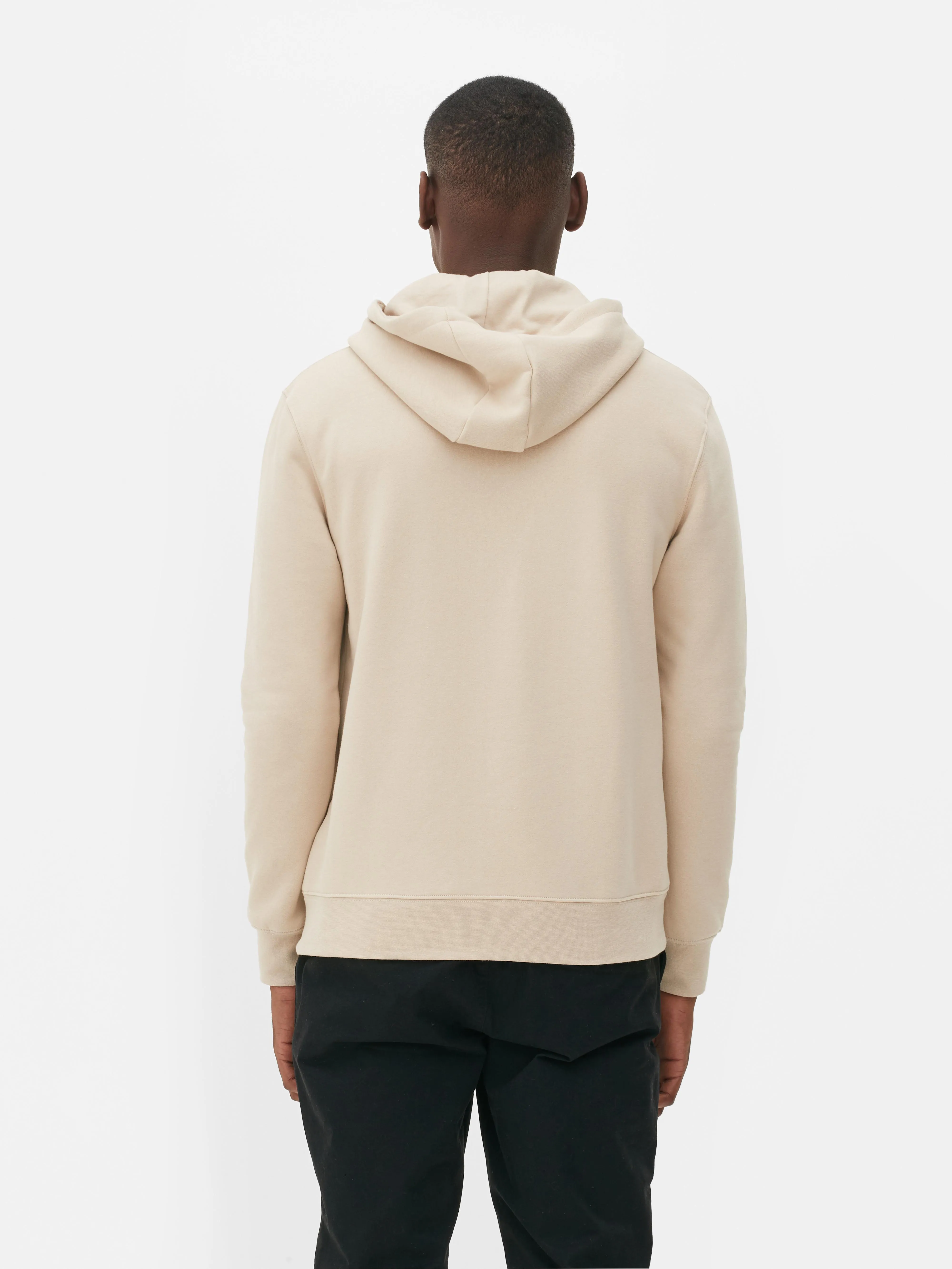 Sudadera con capucha básica y cordón de ajuste