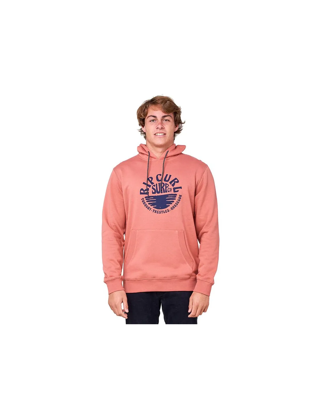 Sudadera con capucha Rip Curl Down The Line Pop Over M Light wine