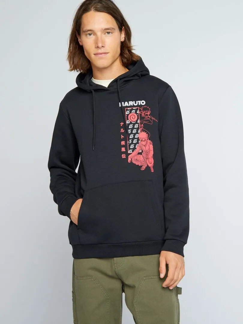 SUDADERA CON CAPUCHA 'NARUTO'  AZUL