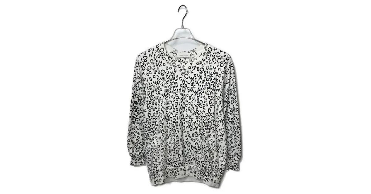 ****Sudadera con estampado de leopardo BALMAIN Negro Blanco 