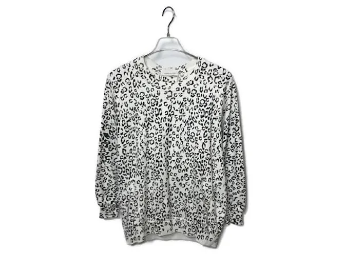 ****Sudadera con estampado de leopardo BALMAIN Negro Blanco 