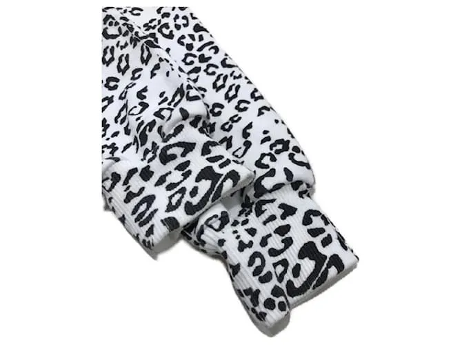 ****Sudadera con estampado de leopardo BALMAIN Negro Blanco 