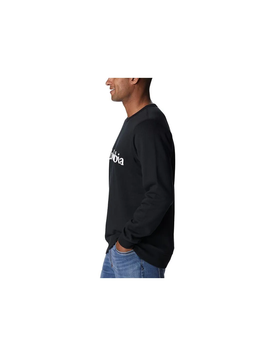 Sudadera de Montaña Columbia™ Logo Fleece Crew Negro Hombre