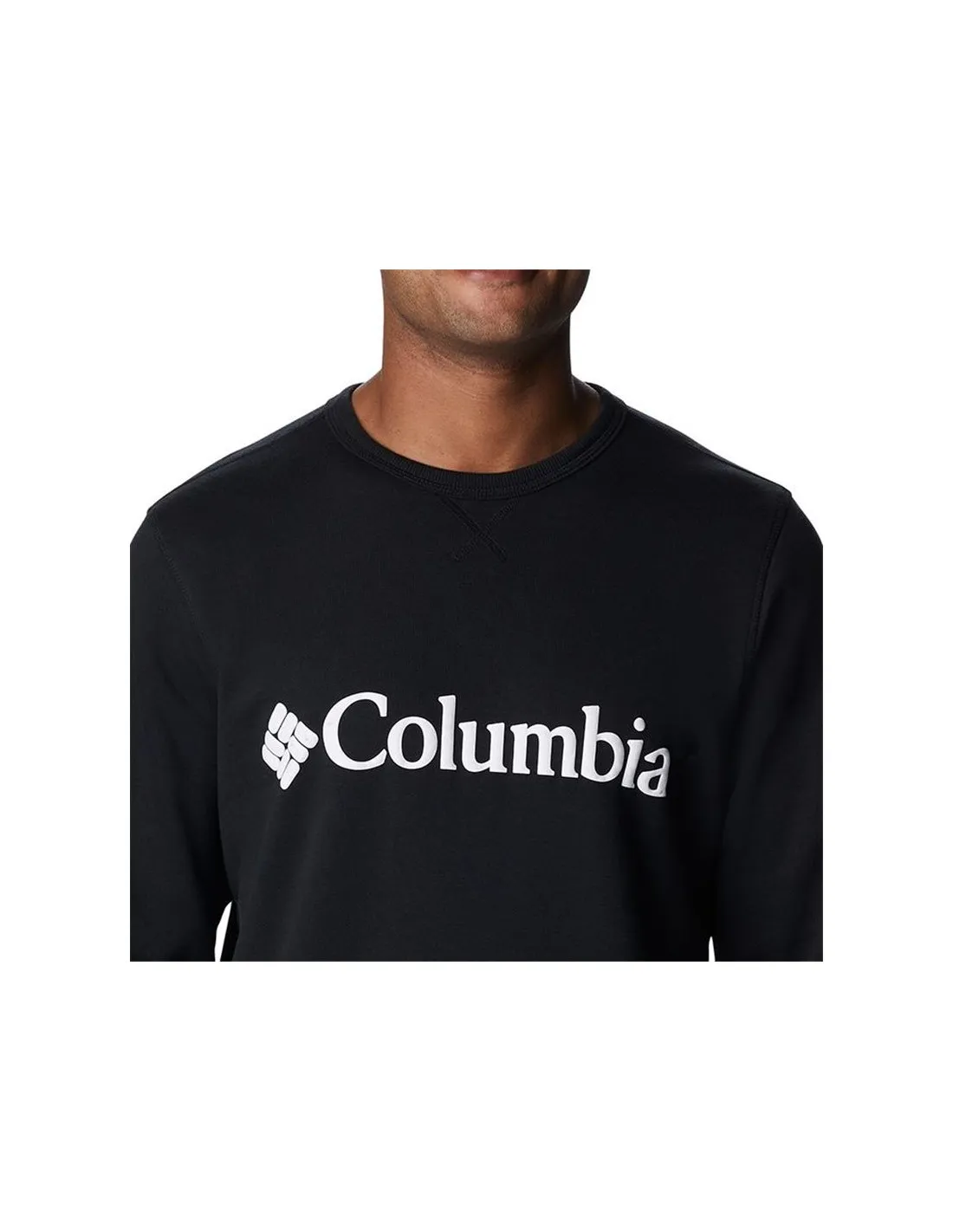 Sudadera de Montaña Columbia™ Logo Fleece Crew Negro Hombre