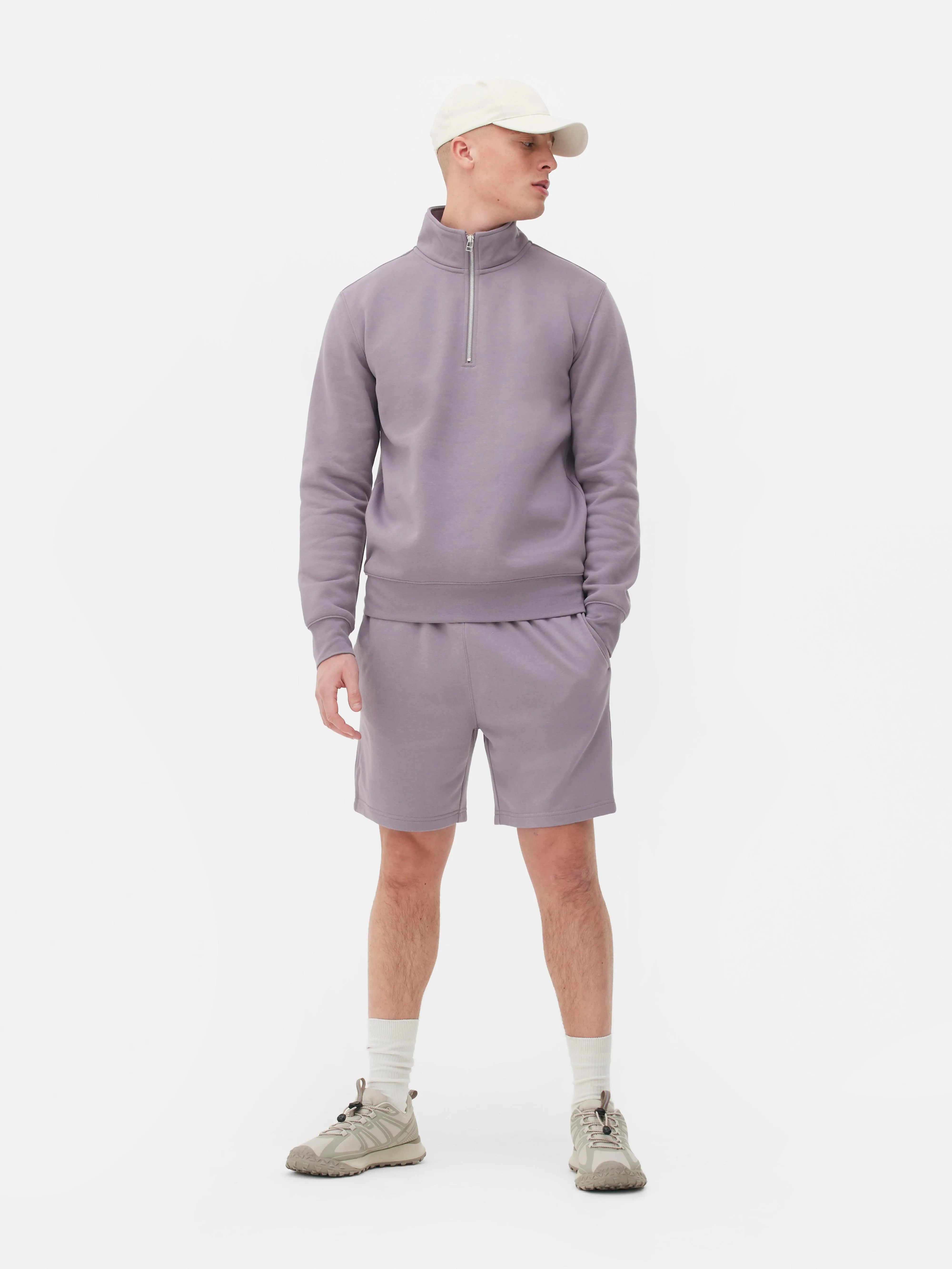 Sudadera Essential con media cremallera