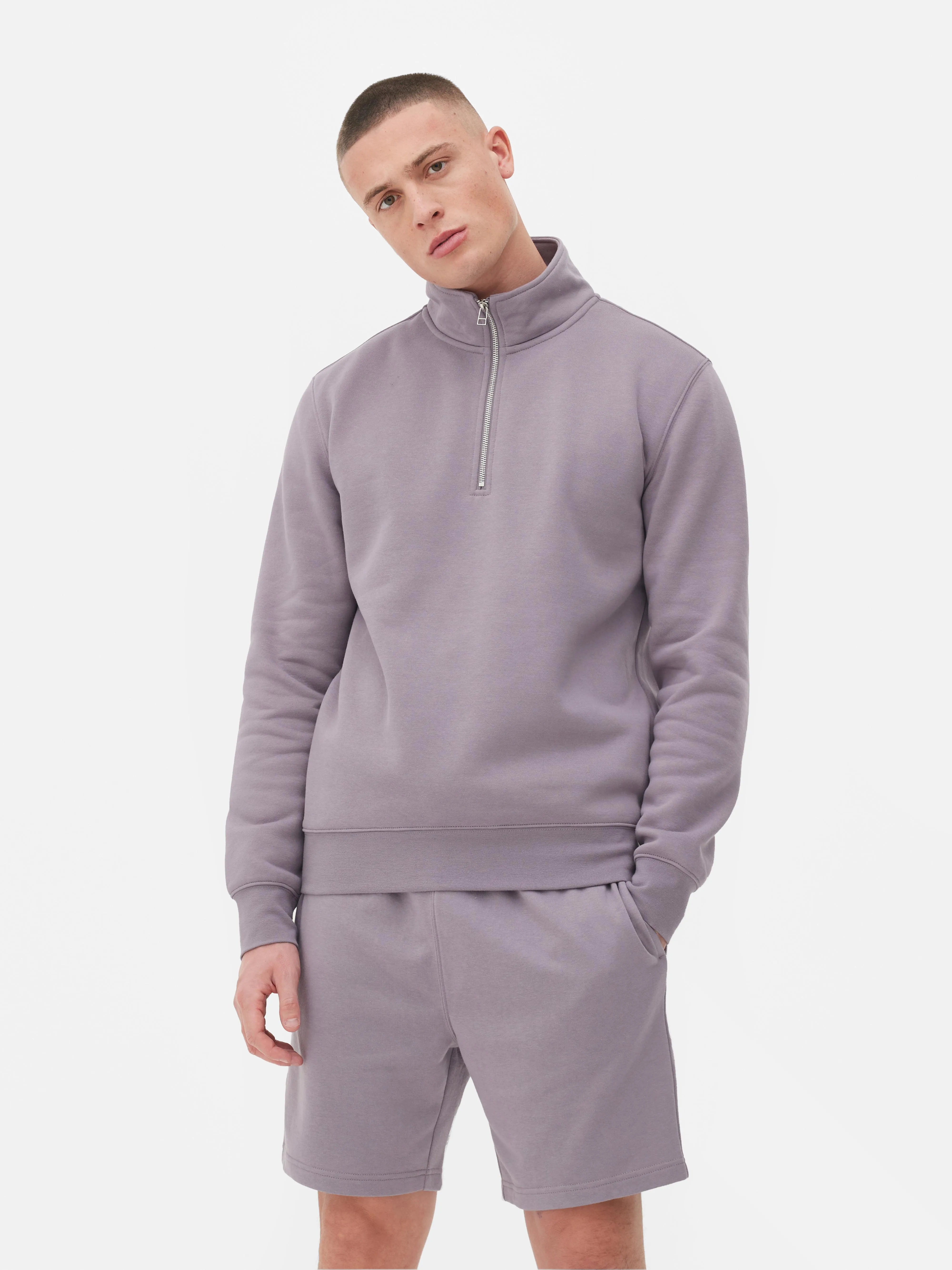 Sudadera Essential con media cremallera