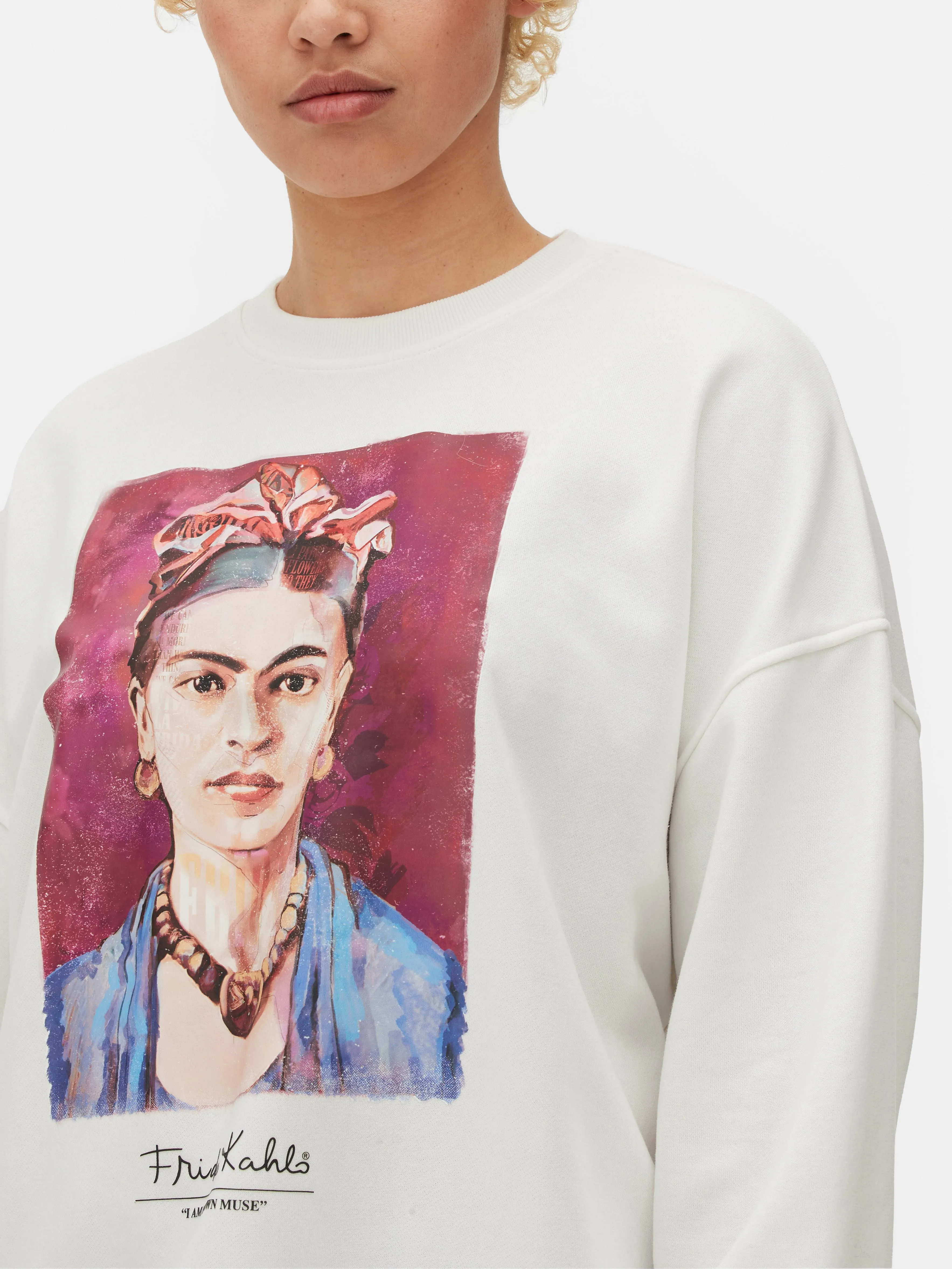 Sudadera extragrande con gráfico de Frida Kahlo