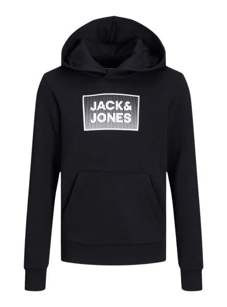 Sudadera Jack and Jones Steall Negro Para Niño