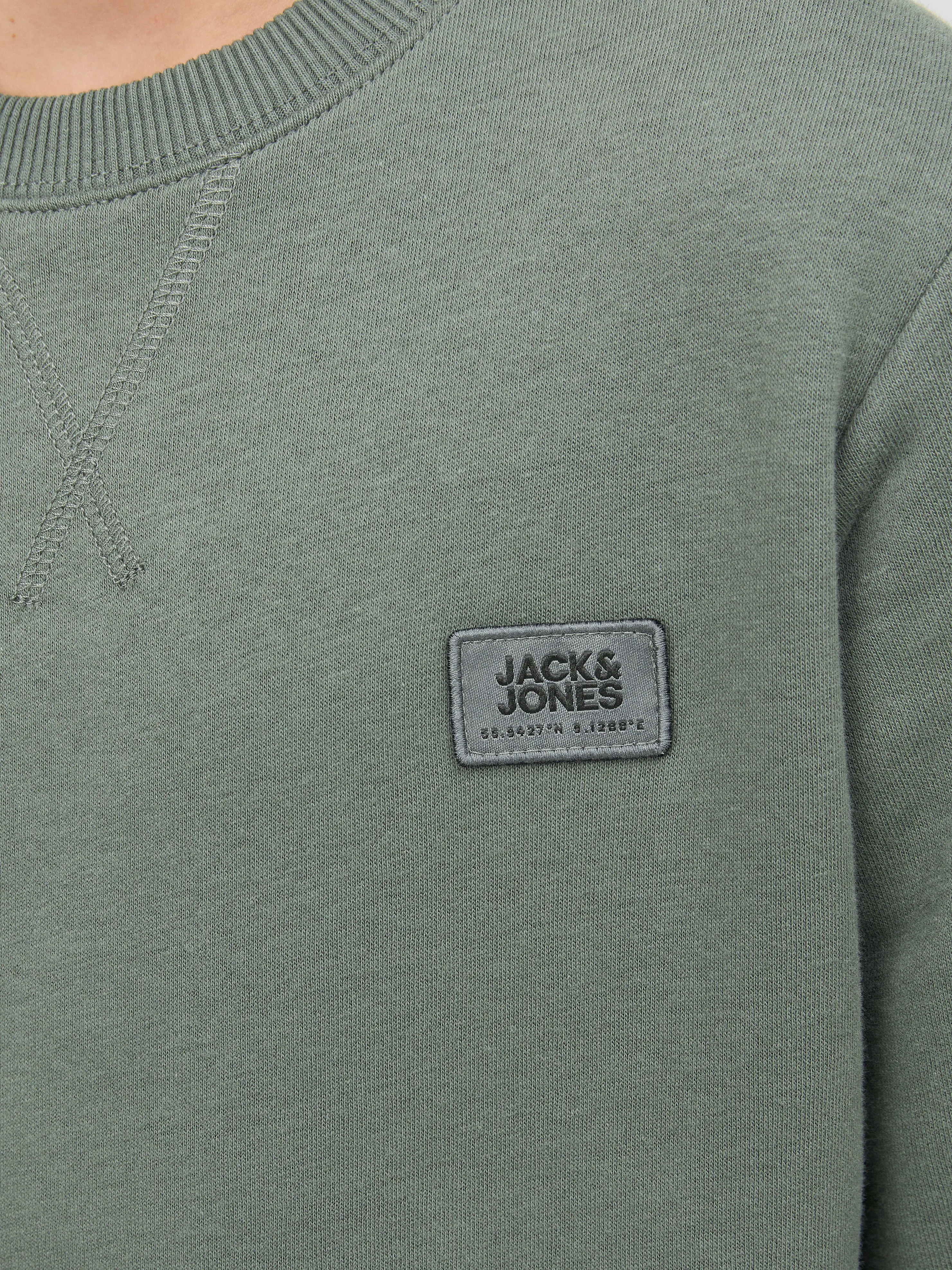 Sudadera Logotipo Junior | Verde intermedio | Jack & Jones®