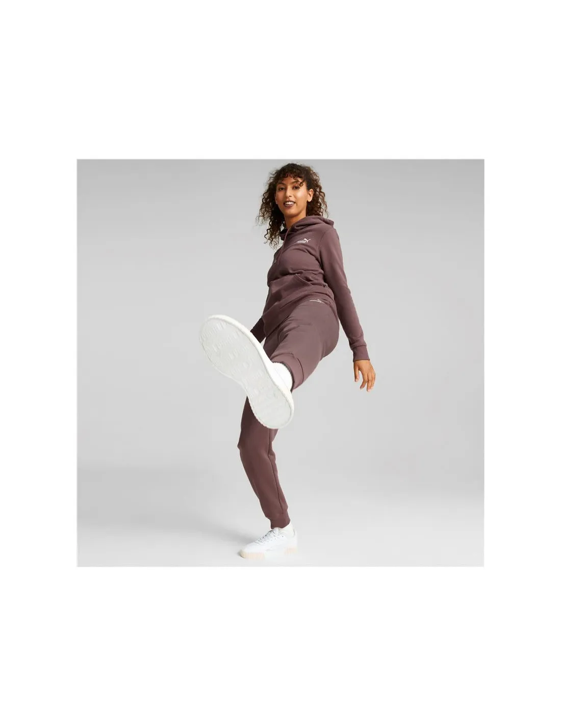 Sudadera Puma Essentials+ Embroidery Mujer Brown