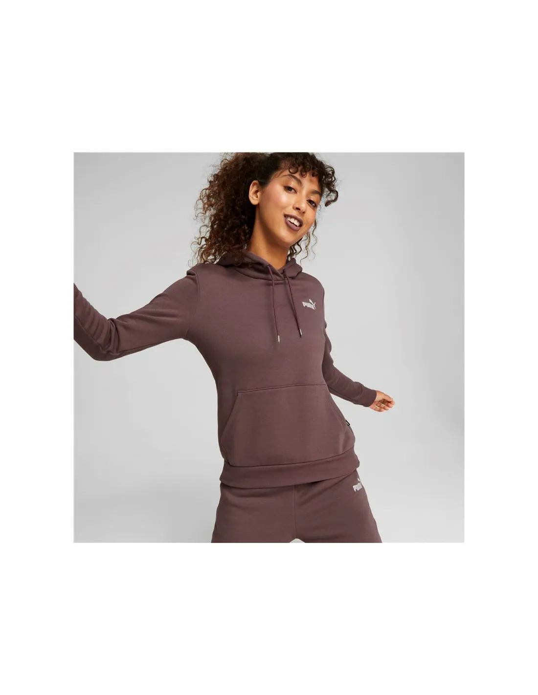 Sudadera Puma Essentials+ Embroidery Mujer Brown