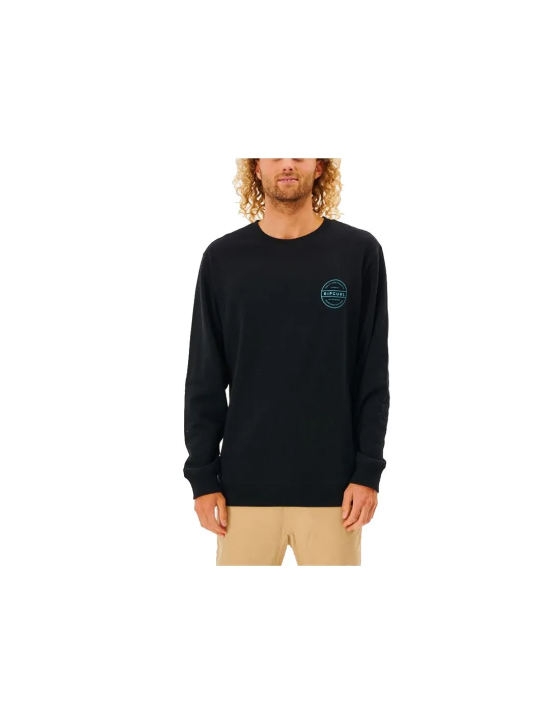 Sudadera Rip Curl Re Entry Crew Hombre BK