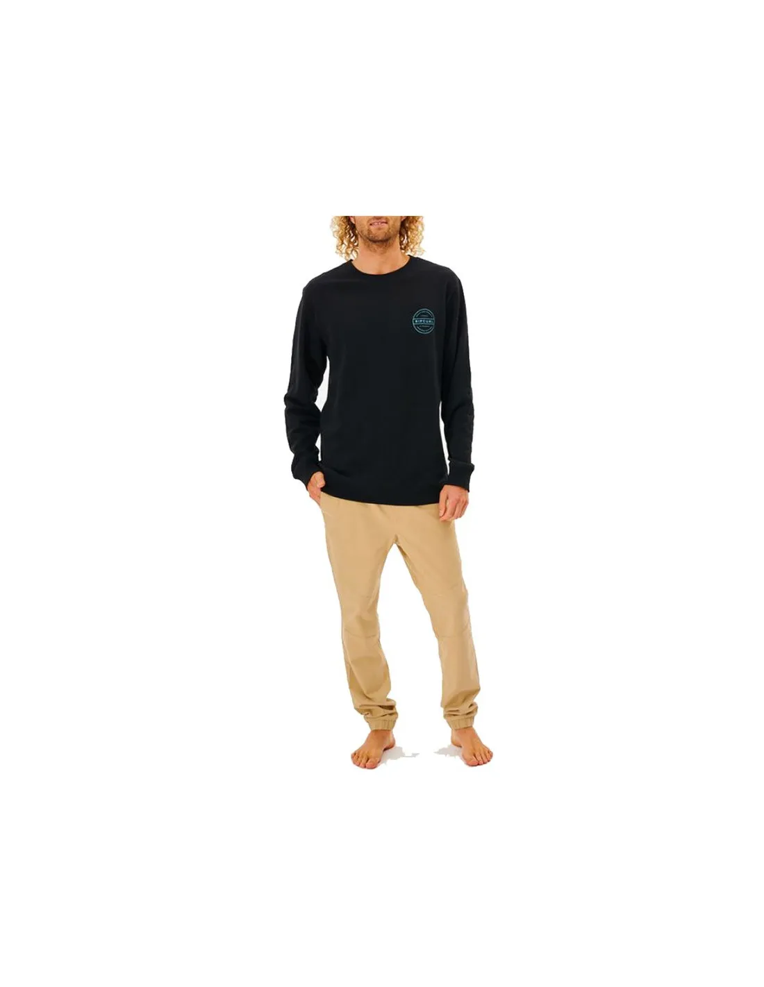 Sudadera Rip Curl Re Entry Crew Hombre BK