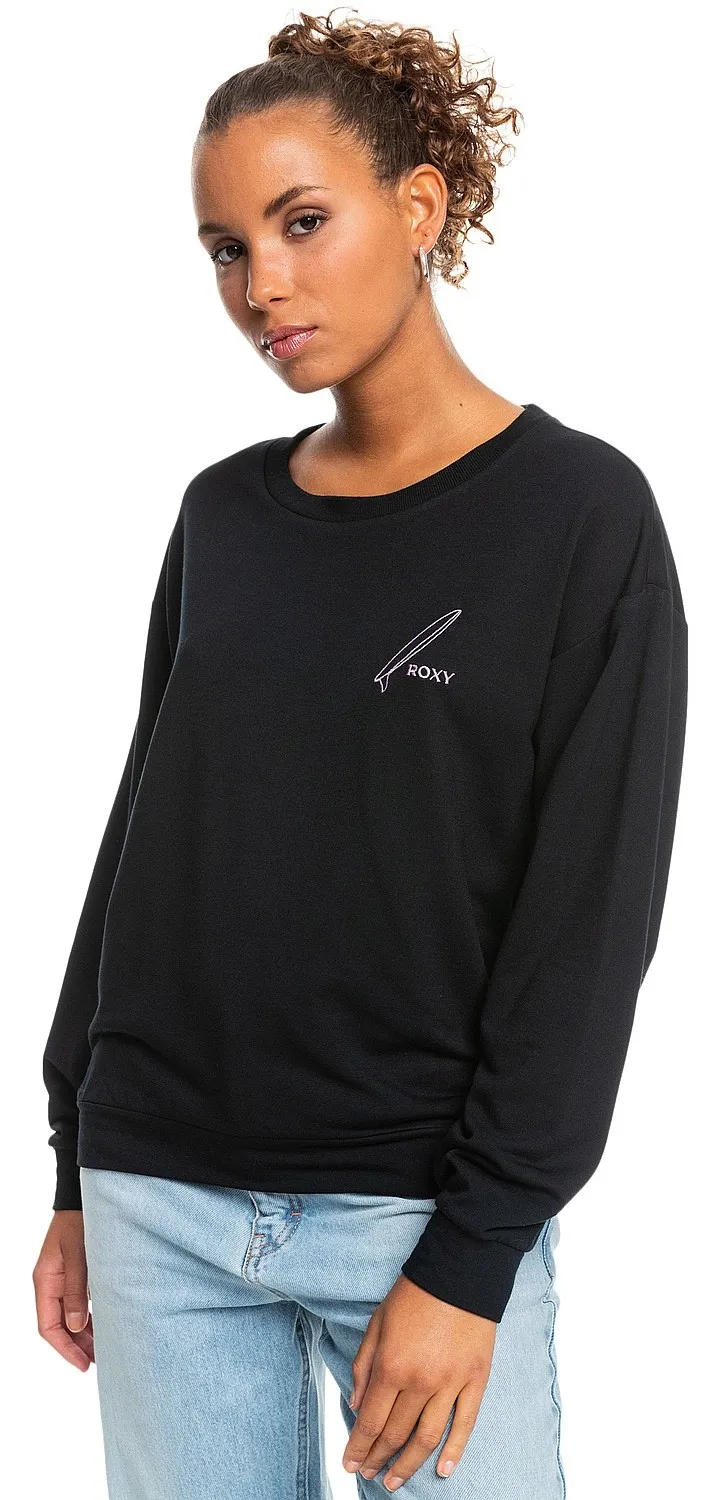 SUDADERA ROXY SURFING BY MOONLIGHT A  KVJ0/ANTHRACITE  WOMEN´S