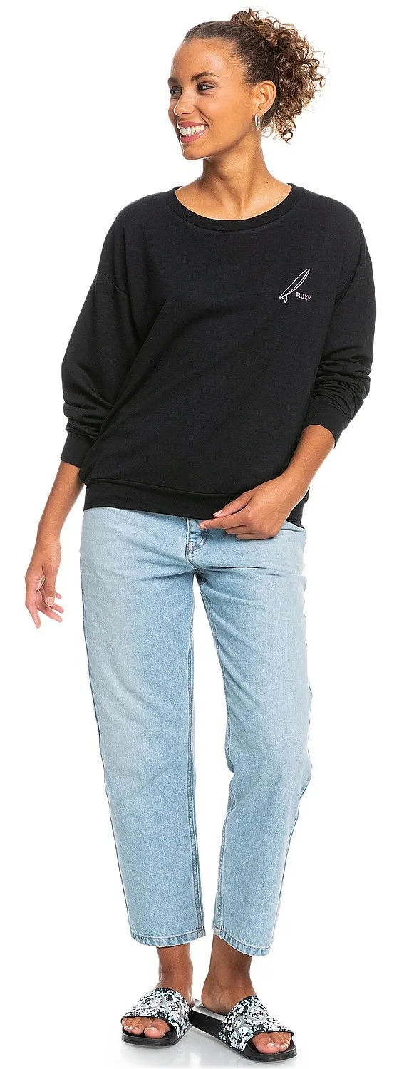 SUDADERA ROXY SURFING BY MOONLIGHT A  KVJ0/ANTHRACITE  WOMEN´S