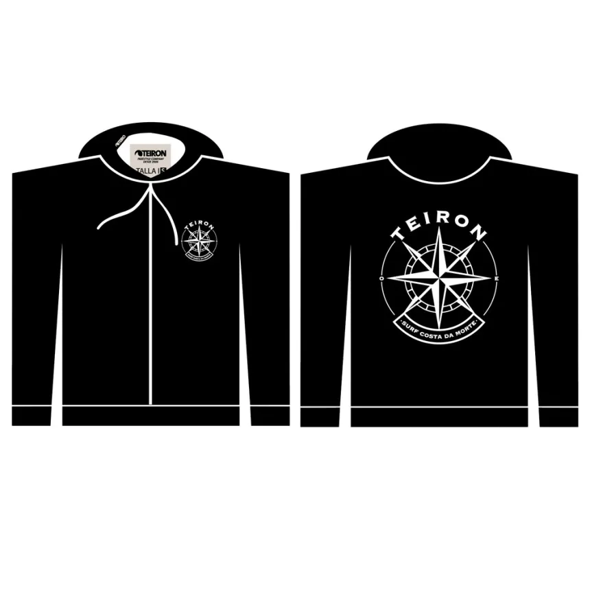 Sudadera Teiron Zip Rosa De Los Vientos Para Niños