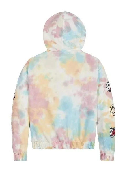 Sudadera Tommy Hilfiger Zip Tie Dye Multi Niña