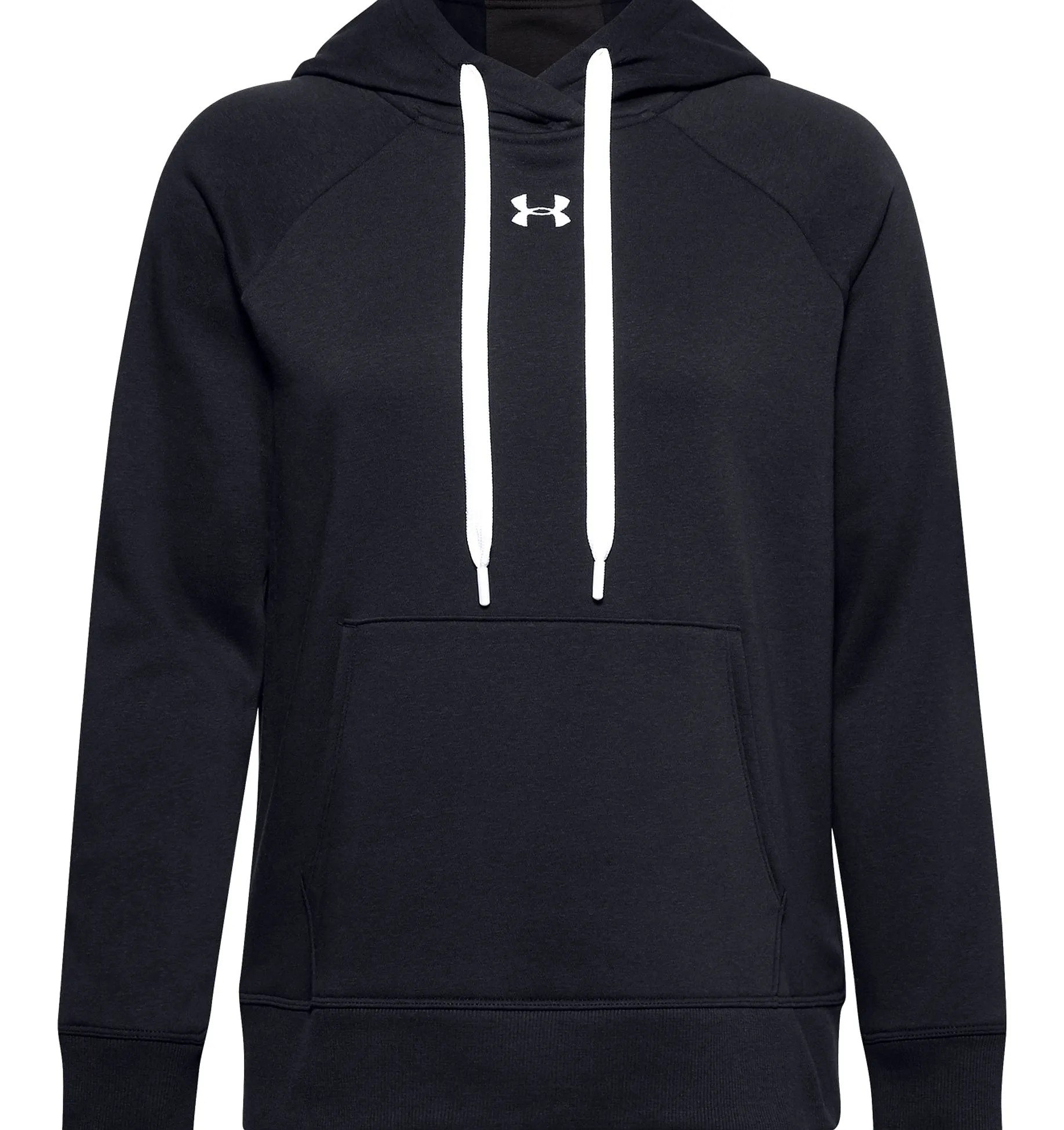 SUDADERA UNDER ARMOUR RIVAL FLEECE HB  001/BLACK/WHITE  WOMEN´S