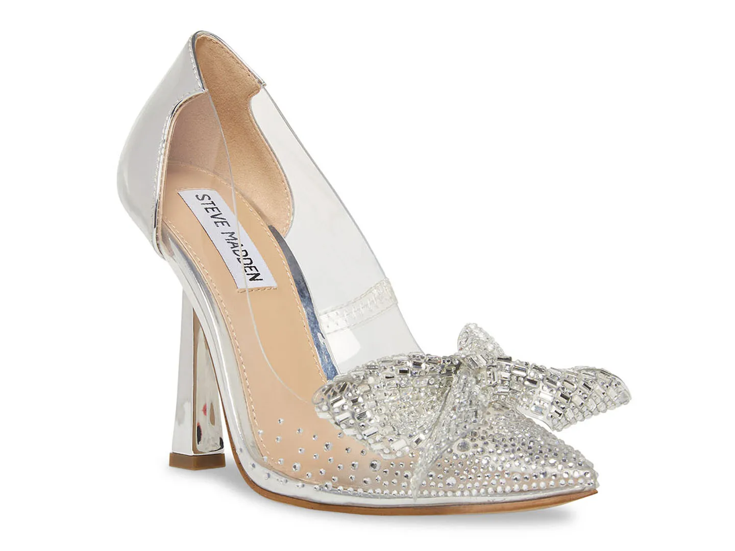 Tacones Steve Madden Prince Plata Para Mujer