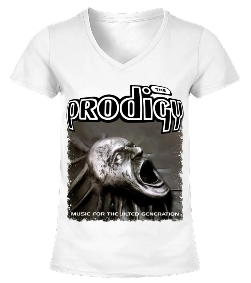 THE PRODIGY  MUSIC FOR THE JILTED GENERATION CAMISETA CUELLO PICO MUJER