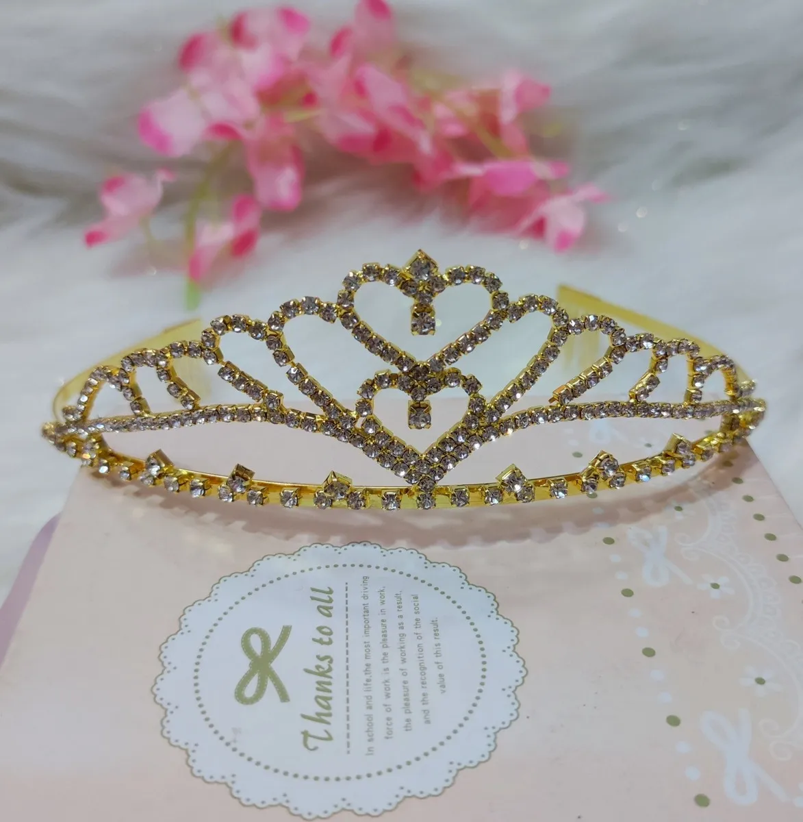 Tiara Tocado Corona Niña Peineta Princesa Cumpleaños