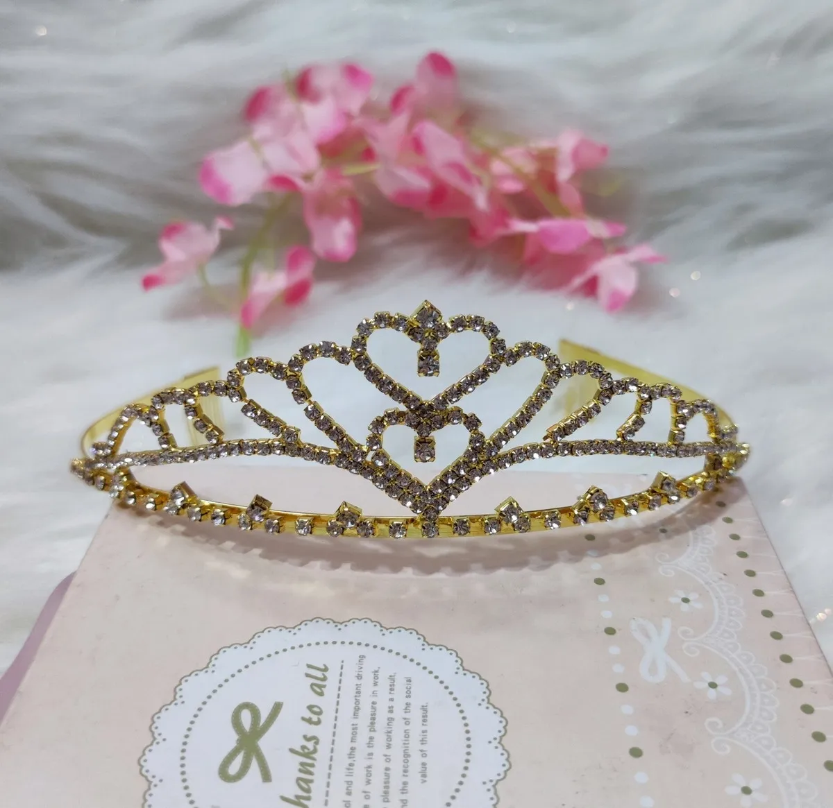 Tiara Tocado Corona Niña Peineta Princesa Cumpleaños