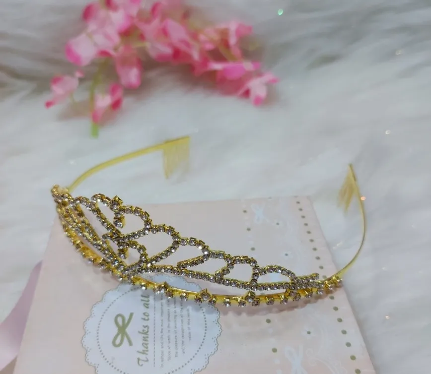 Tiara Tocado Corona Niña Peineta Princesa Cumpleaños