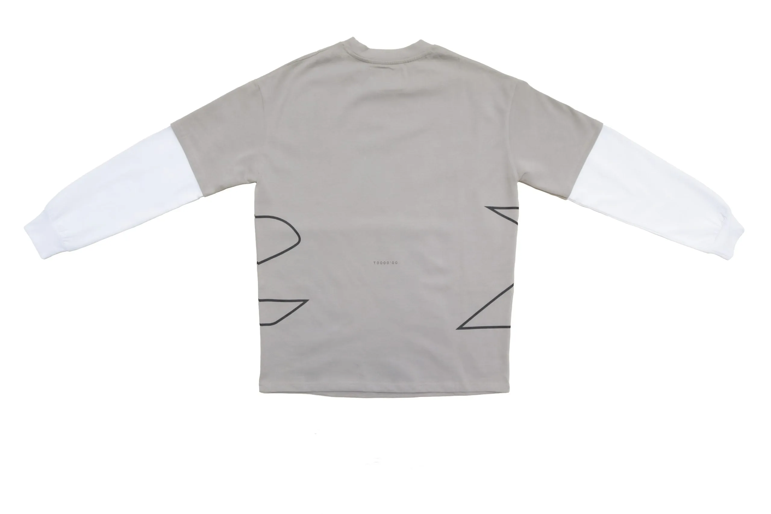 Tiempos Two Layer Tee Pure Grey